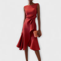 Amber | Elegant Sleeveless Midi Dress