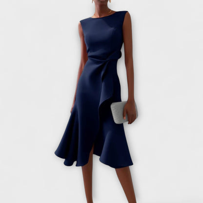 Amber | Elegant Sleeveless Midi Dress