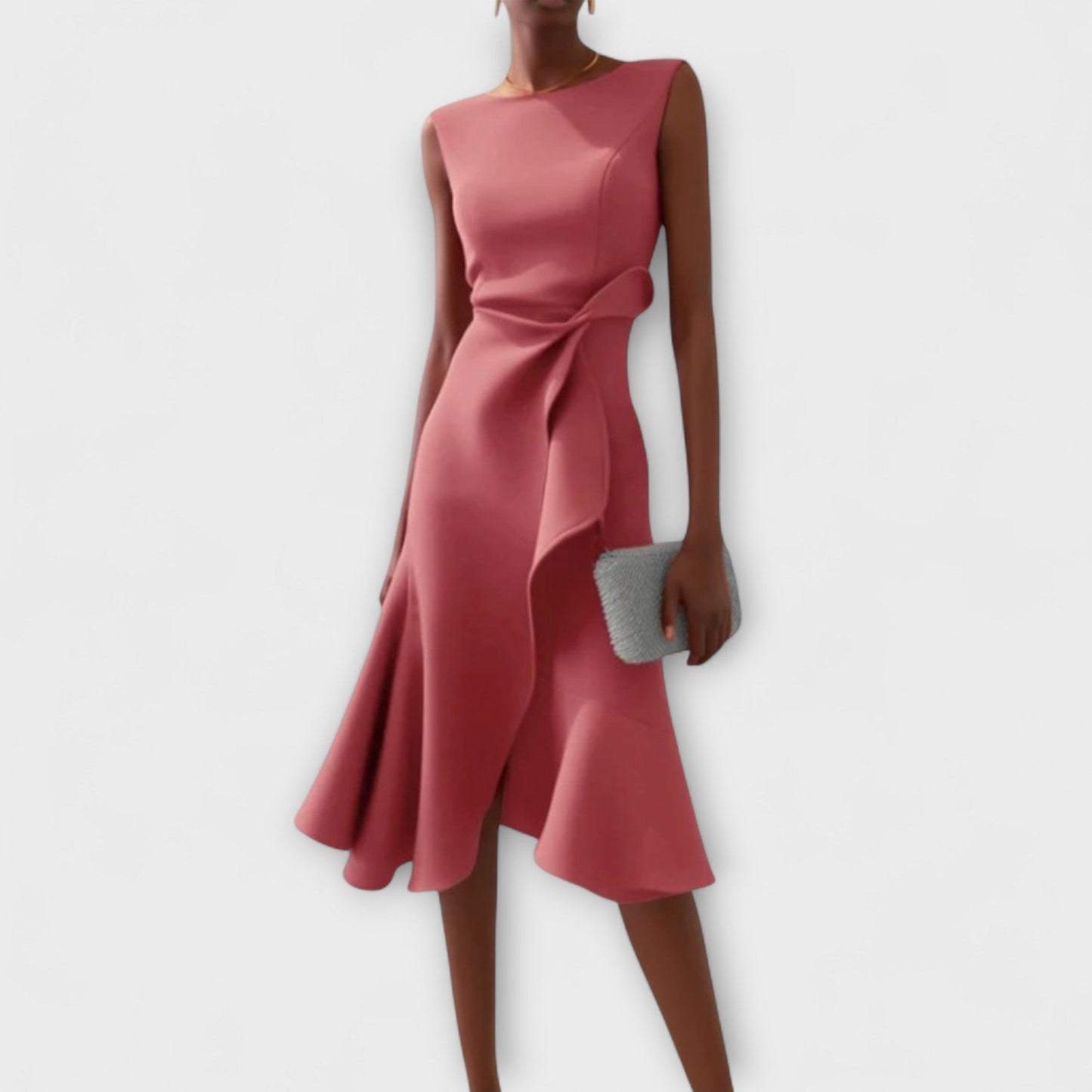 Amber | Elegant Sleeveless Midi Dress