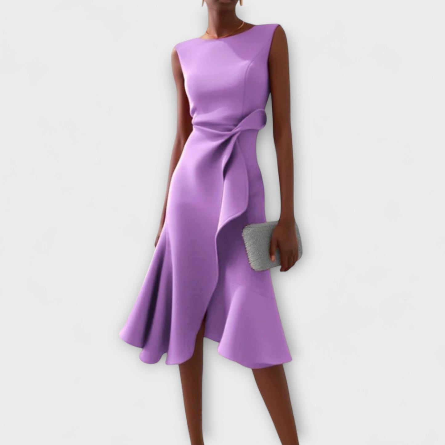 Amber | Elegant Sleeveless Midi Dress
