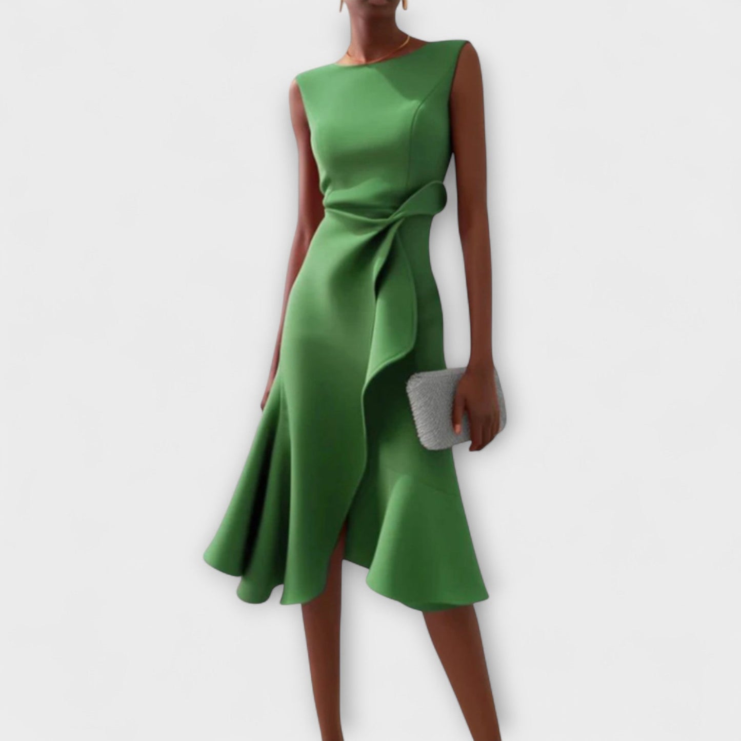 Amber | Elegant Sleeveless Midi Dress