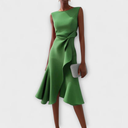 Amber | Elegant Sleeveless Midi Dress