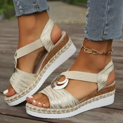Amber | Espadrille Wedge Sandals