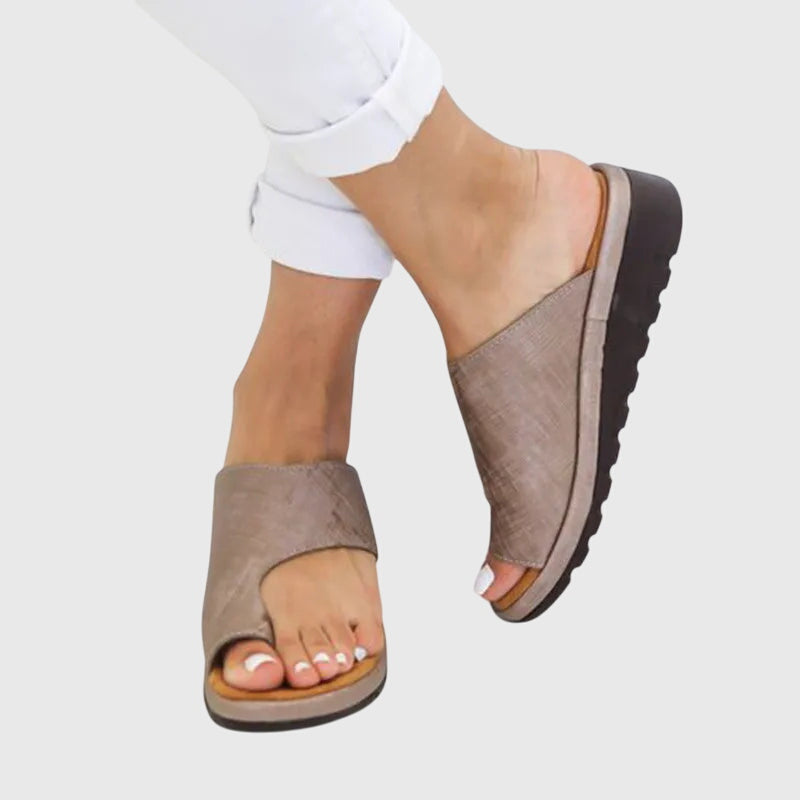 Aria | Orthopedic Wedge Mule Sandals