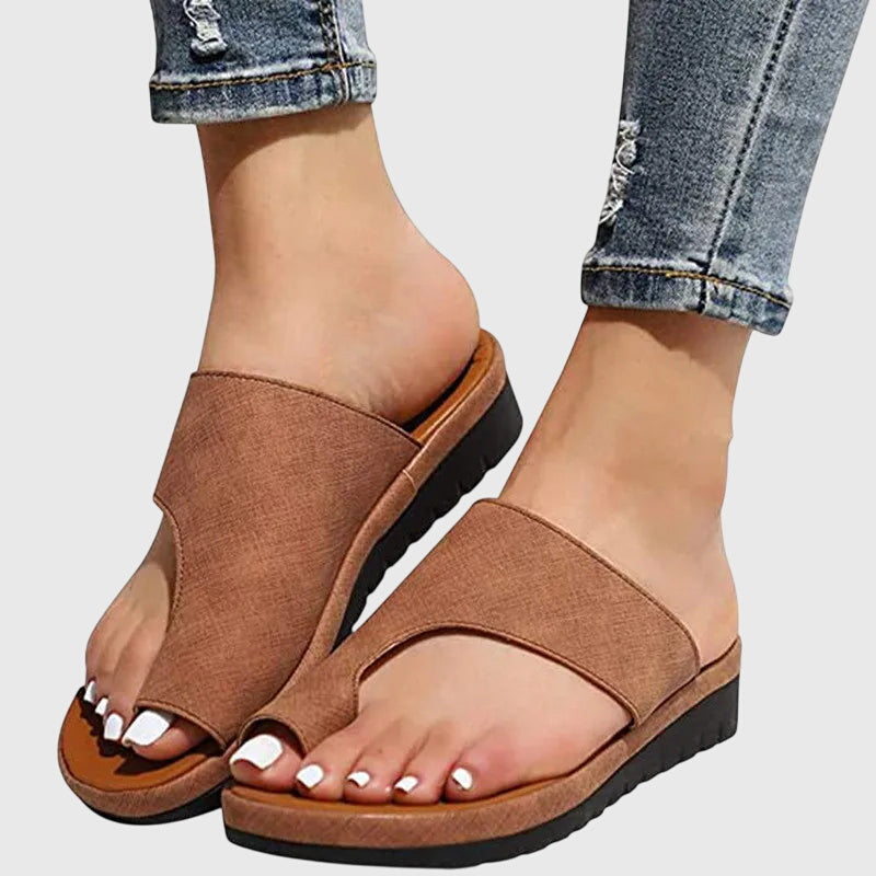 Aria | Orthopedic Wedge Mule Sandals