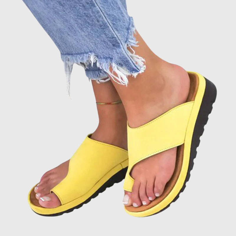 Aria | Orthopedic Wedge Mule Sandals