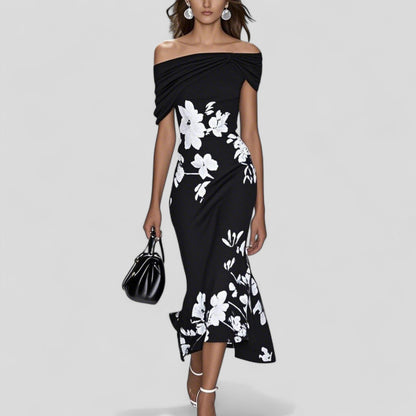 Ashley | Floral Midi Dress for Women