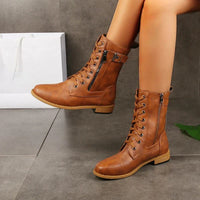 Aubrey | Lace Up Boots