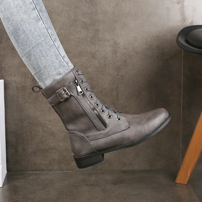 Aubrey | Lace Up Boots
