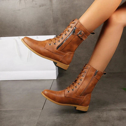 Aubrey | Lace Up Boots
