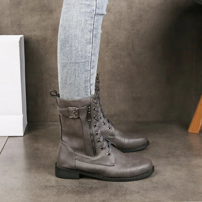 Aubrey | Lace Up Boots