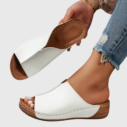 Aubrey | Orthopedic Wedge Mule Sandals