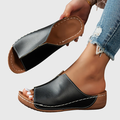 Aubrey | Orthopedic Wedge Mule Sandals