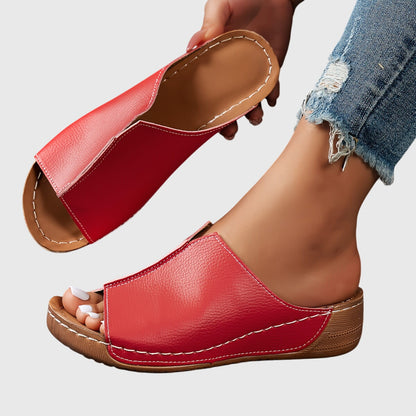 Aubrey | Orthopedic Wedge Mule Sandals
