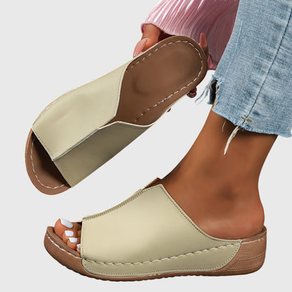 Aubrey | Orthopedic Wedge Mule Sandals