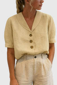 Audrey | Collared Button Front Blouse
