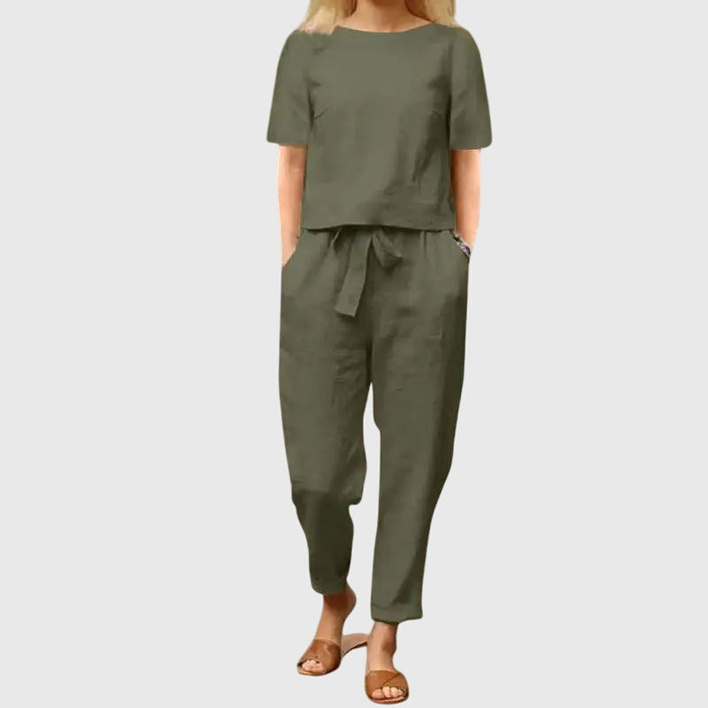 Autumn | Casual Two Piece Top and Pants Matching Set