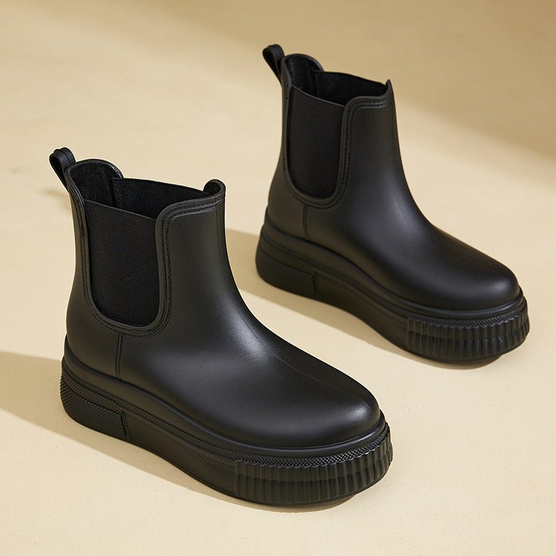 Autumn | Waterproof Platform Chelsea Rain Boots