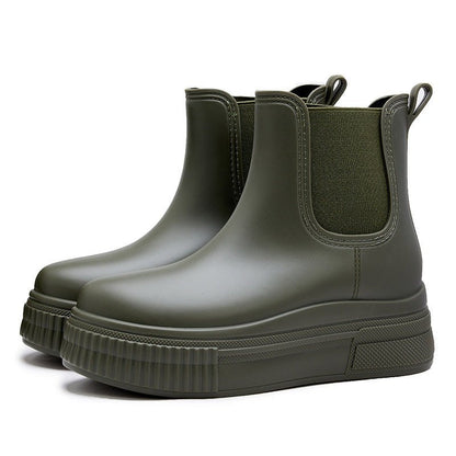 Autumn | Waterproof Platform Chelsea Rain Boots