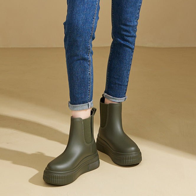 Autumn | Waterproof Platform Chelsea Rain Boots