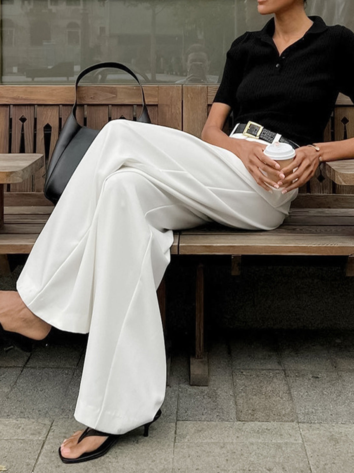 Audrey | High Waist Wide Leg Dress Pants