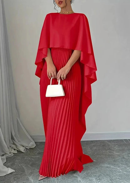 Danielle | Cape Maxi Dress for Wedding Guest