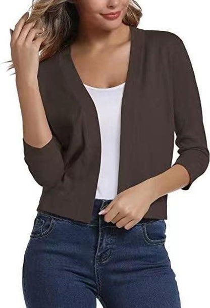 Bella | Cropped Open Cardigan