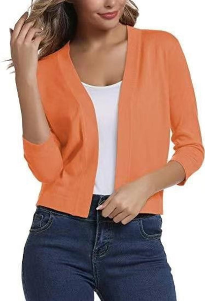 Bella | Cropped Open Cardigan
