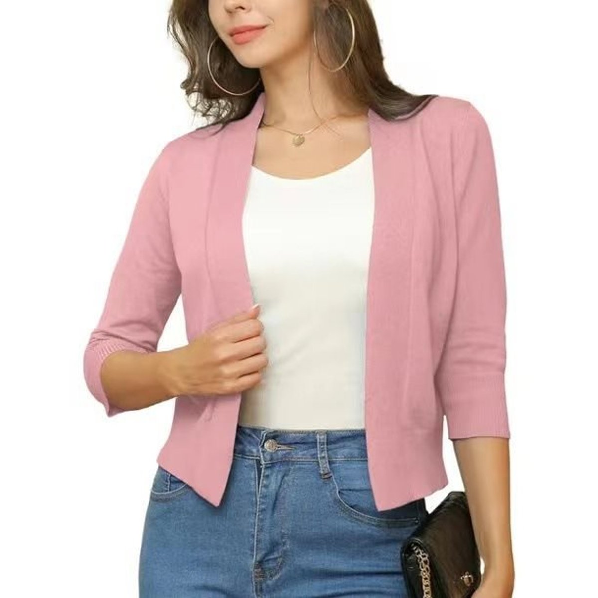 Bella | Cropped Open Cardigan