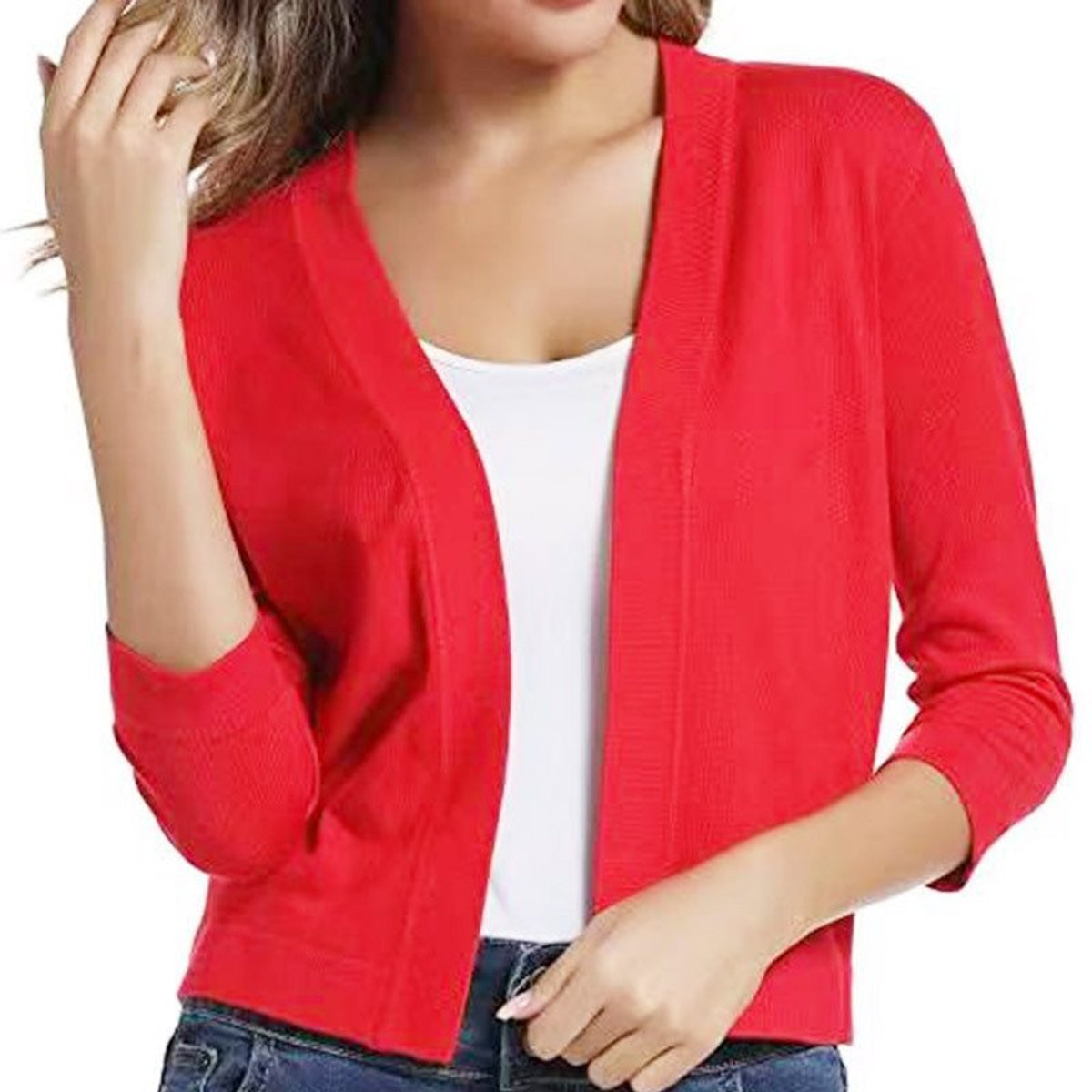 Bella | Cropped Open Cardigan