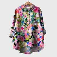 Bella | Floral Longline Blouse Shirt