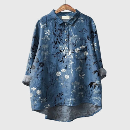 Bella | Floral Longline Blouse Shirt