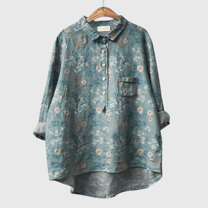 Bella | Floral Longline Blouse Shirt