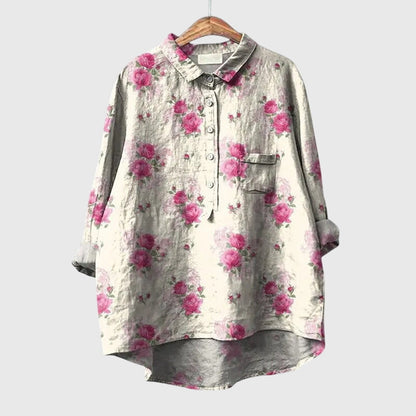 Bella | Floral Longline Blouse Shirt