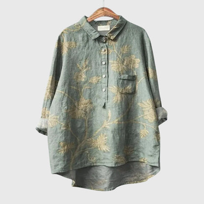 Bella | Floral Longline Blouse Shirt