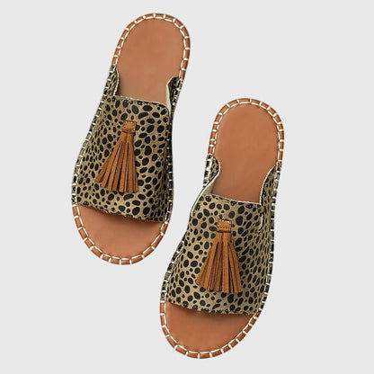 Bella | Orthopedic Boho Print Flat Sandals