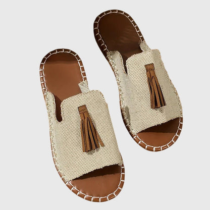Bella | Orthopedic Boho Print Flat Sandals
