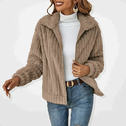 Skylar | Sherpa Zip Cardigan