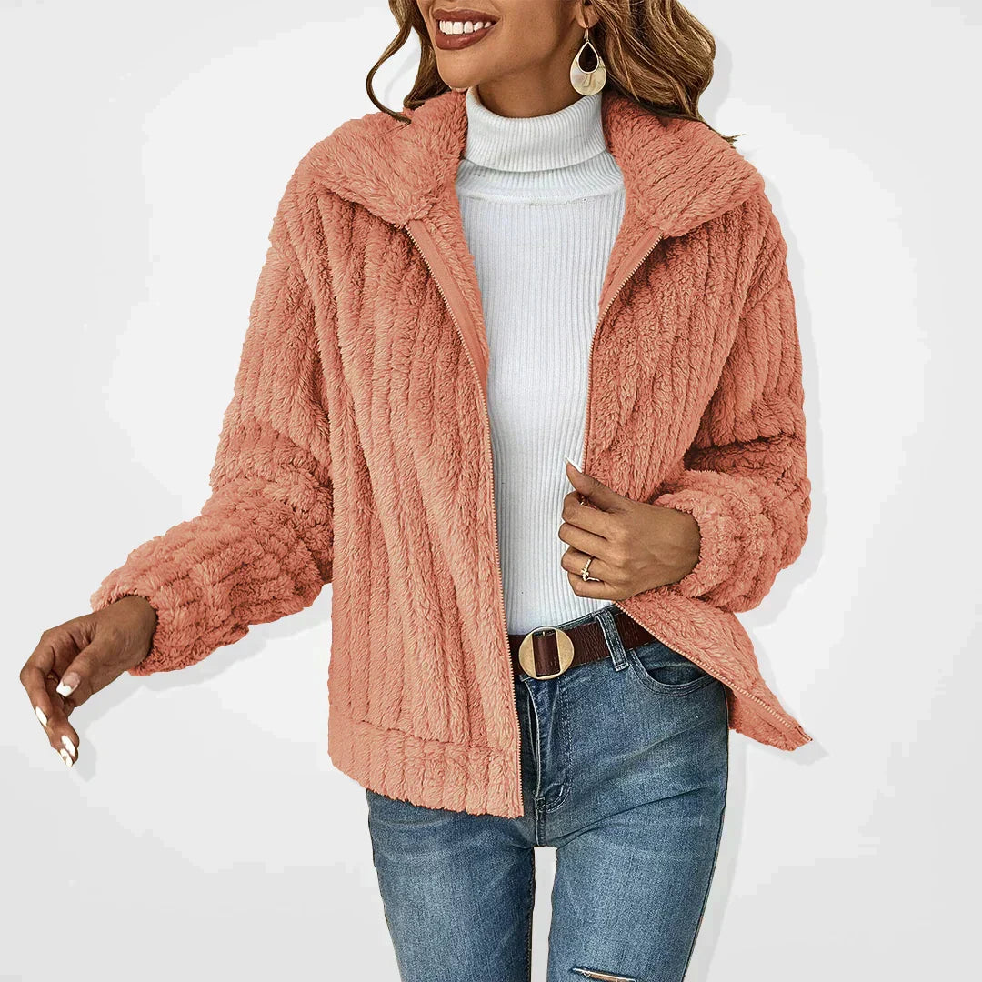 Skylar | Sherpa Zip Cardigan