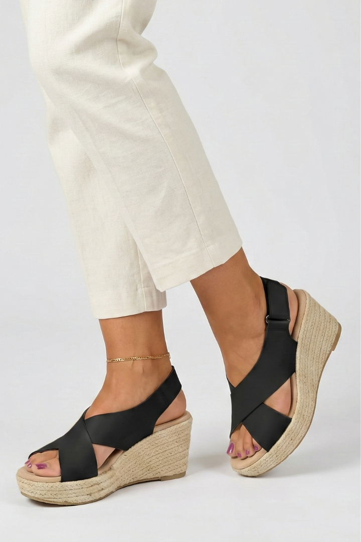 Brooke | Stylish Espadrille Wedge Sandals