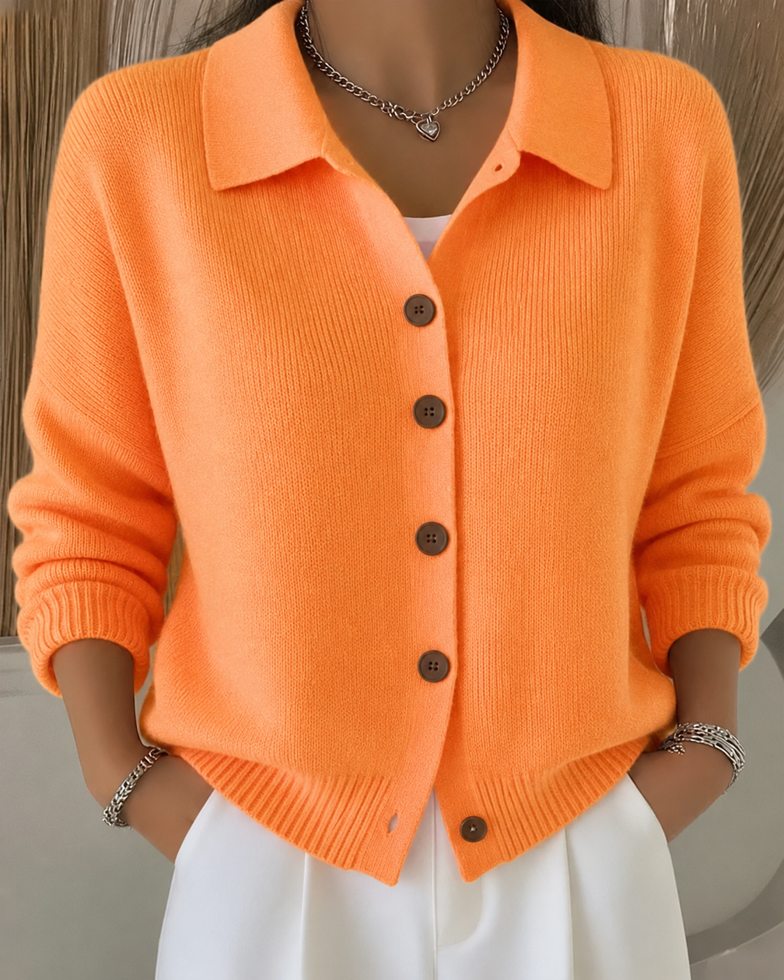 Sydney | Collared Button Up Cardigan