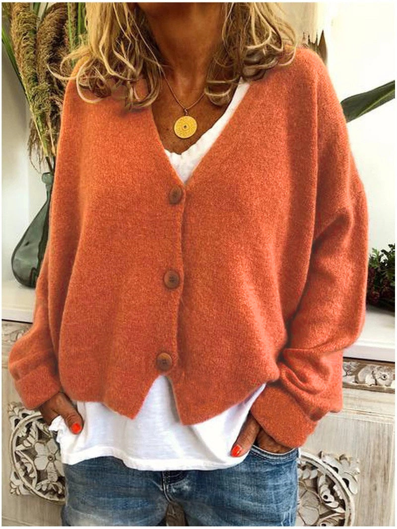 Chloe | Relaxed V Neck Cardigan