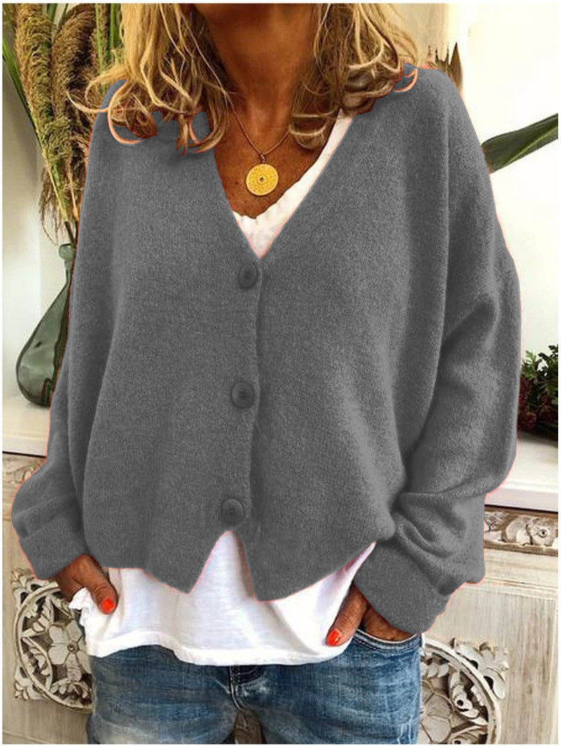 Chloe | Relaxed V Neck Cardigan