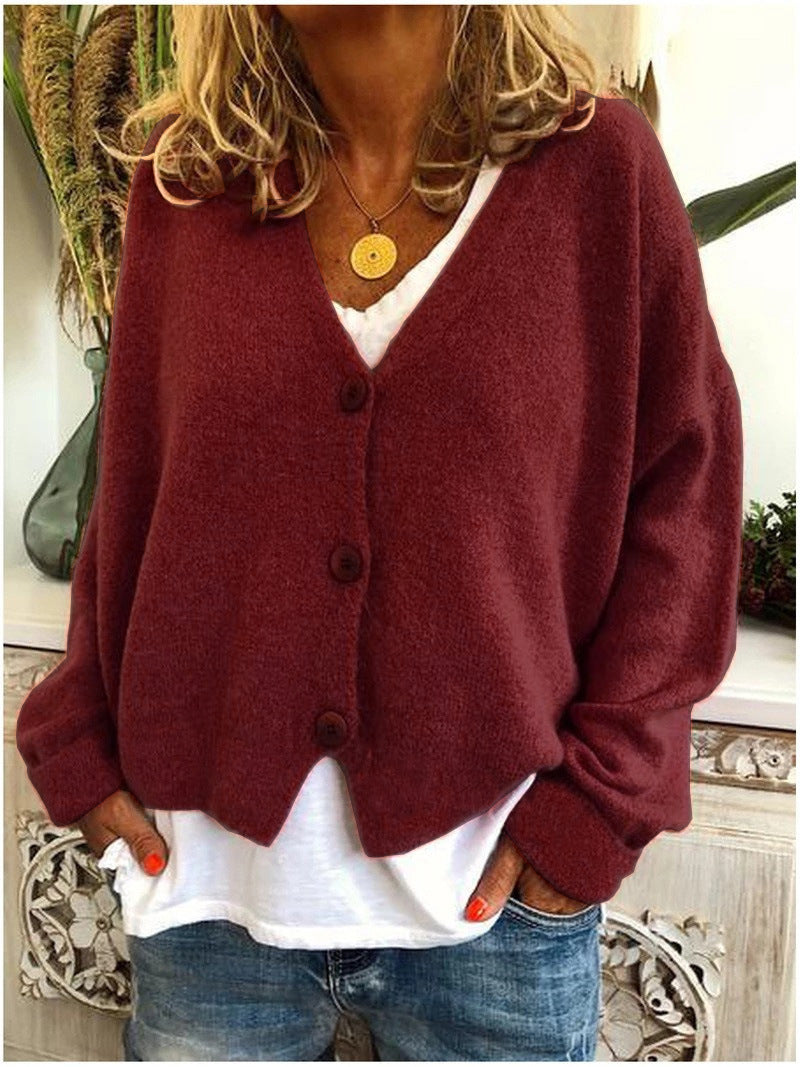 Chloe | Relaxed V Neck Cardigan