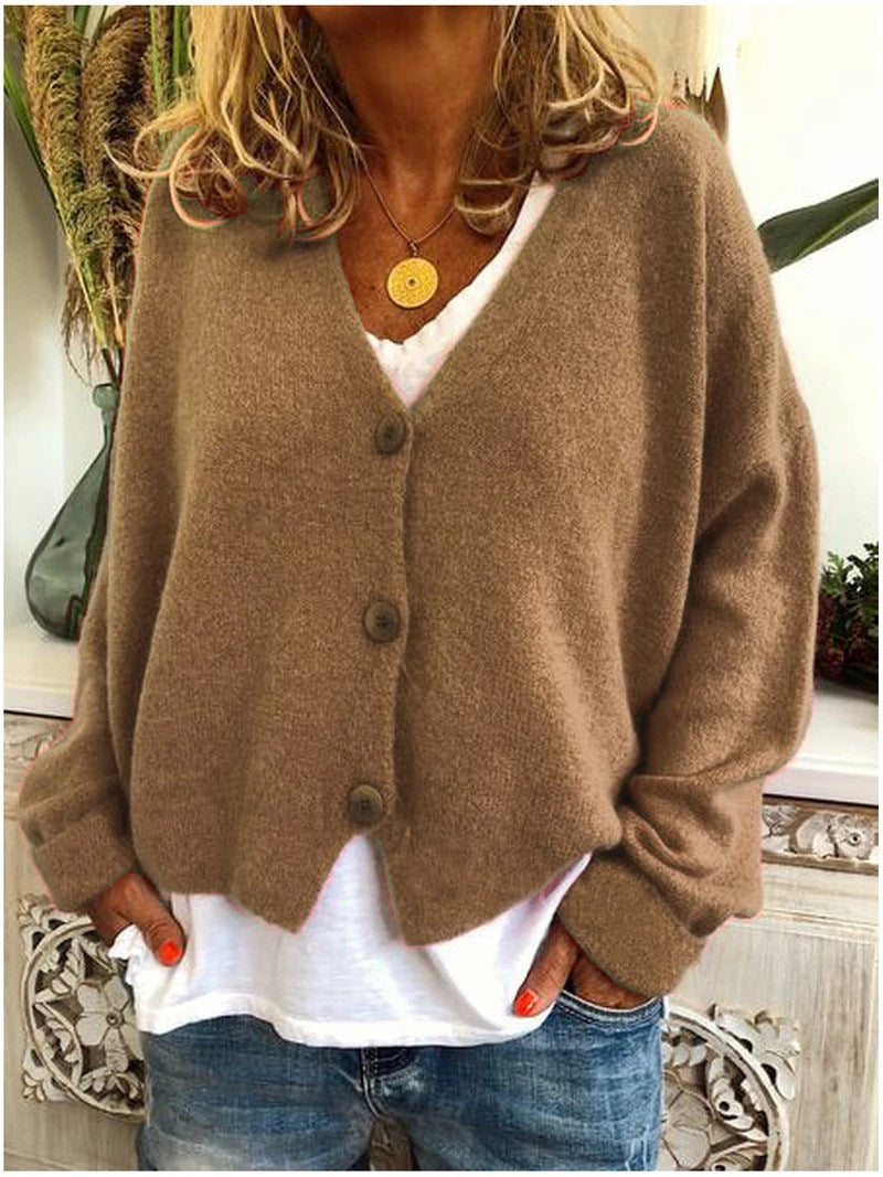 Chloe | Relaxed V Neck Cardigan