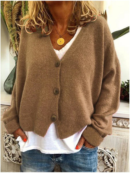 Chloe | Relaxed V Neck Cardigan