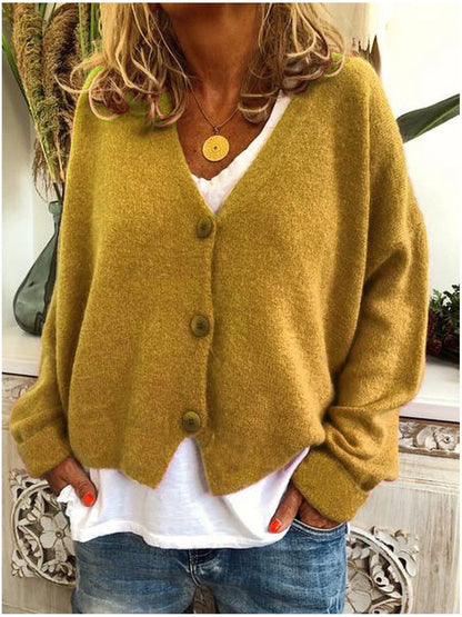 Chloe | Relaxed V Neck Cardigan