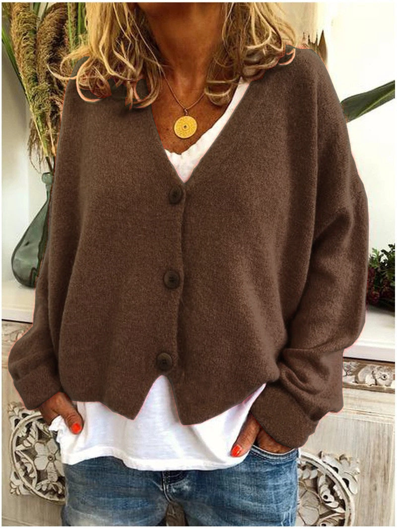 Chloe | Relaxed V Neck Cardigan