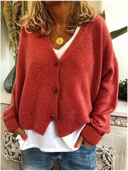 Chloe | Relaxed V Neck Cardigan