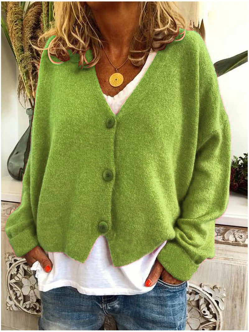 Chloe | Relaxed V Neck Cardigan